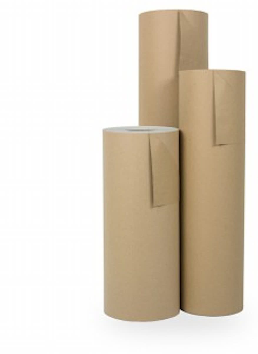 Cadeaupapier Bruin - Kraftpapier - Rol 30cm - 200m - 70gr | Winkelrol / Toonbankrol / Geschenkpapier / Kadopapier / Inpakpapier